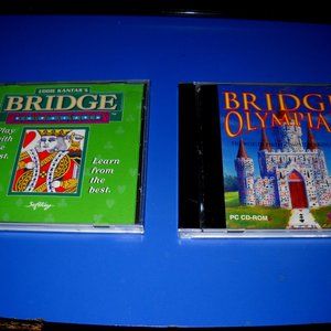 2 Bridge Card Games For PC "Vintage" "LIKE NEW"